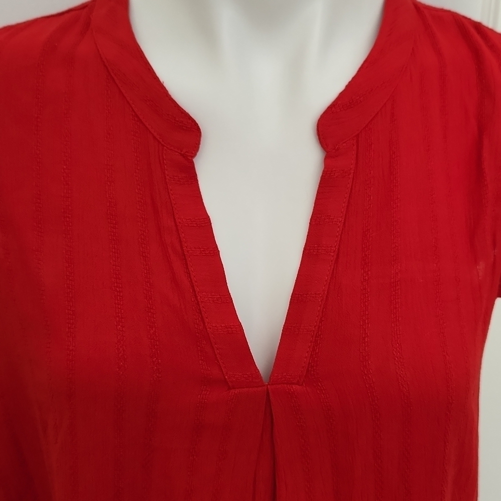 Universal Thread Red Ruffled Shirt - Picture 5 of 12